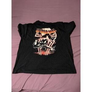 Marvel Spider-Man Mens 2XL Black Graphic T Shirt Superhero Comic Cotton Tee